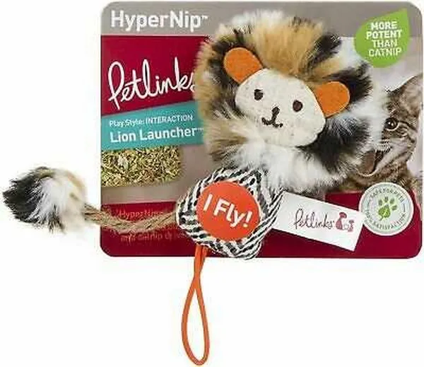 1Ea Quaker Petlinks Safari Happynip Lion Launcher Cat Toy - Toys